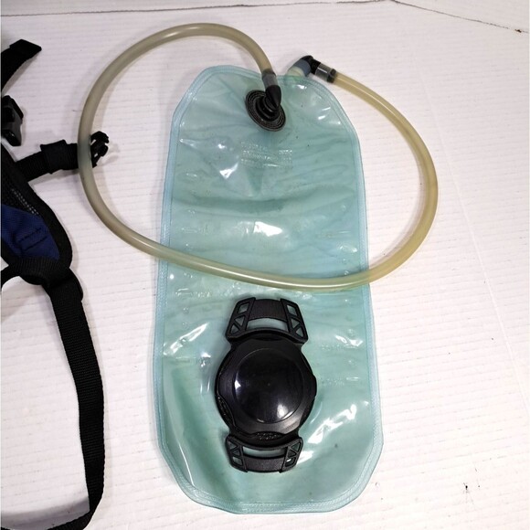 JanSport Helium Hydration Backpack Black Blue + 72oz Bladder Hiking Trail Pack - Picture 7 of 7